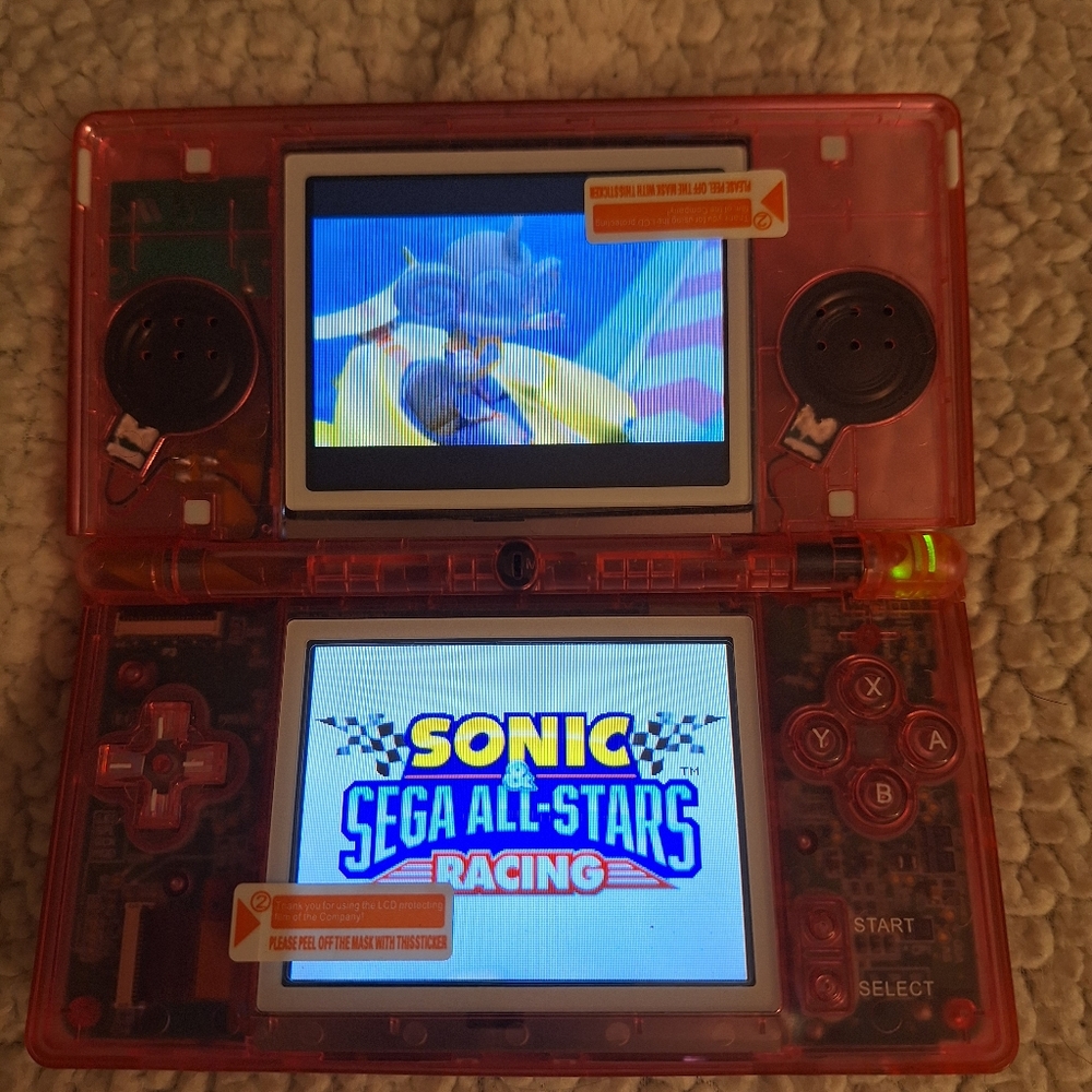 Refurbished Original Nintendo DS Lite Console Clear Pink